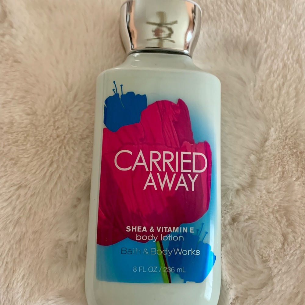 Bath and Body Works Carried Away body lotion, Shea and Vitamin E, 8 oz.